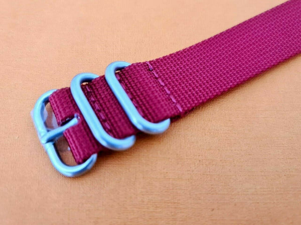 NEW FOR SEIKO MILITARY STRAP NYLON BAND 22mm 6309 7040 SKX007 7002 RED