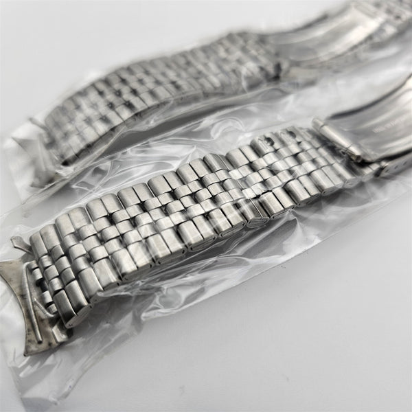 NEW LOT OF 2 SEIKO JUBILEE SS BRACELET 20mm 7S26 0030 SKX013 WATCH FOLDED TYPE A