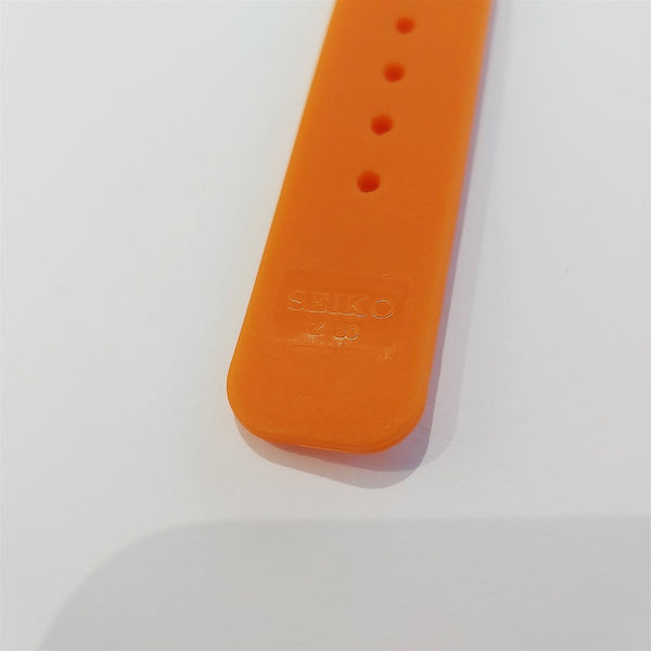 SEIKO RUBBER STRAP ORANGE PADI WAVE Z20 BAND 20mm 4205 7S26 0030 0050 ORANGE