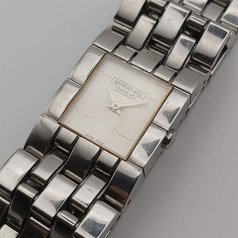 PROJECT TO FIX RAYMOND WEIL STEEL MINIMALIST DESIGN LADIES WATCH EU SHIP 8604