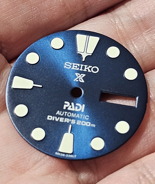 NEW SEIKO 6309 7040 7290 PADI DARK BLUE DAY DATE DIAL WATCH BT2838