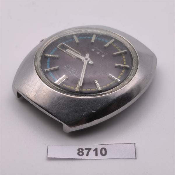 PROJECT FIX CITIZEN CUSHION 61-9094 SS CASE AUTO DAY DATE WATCH 8710