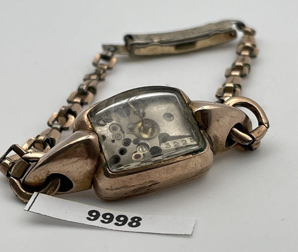 PROJECT TO FIX ART DECO GRUEN 10K ROSE GF LADIES MANUAL WATCH BVT09998