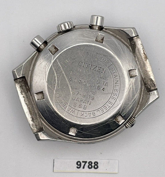 PROJECT TO FIX CITIZEN DOUBLE REGISTER 67-9119 SS MENS CHRONOGRAPH WATCH BVT9788