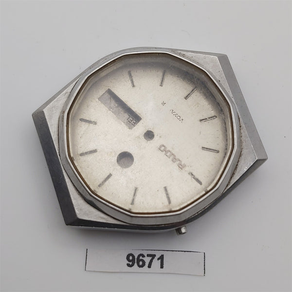 USED VINTAGE MENS RADO BEZEL MIDCASE, DIAL & COVER WATCH KIT BVT09671
