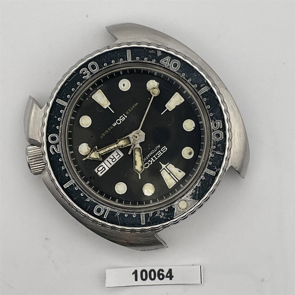 UNTOUCHED CASE SEIKO 6309 7040 TURTLE CUSHION SS AUTOMATIC WATCH EU SHIP 10064