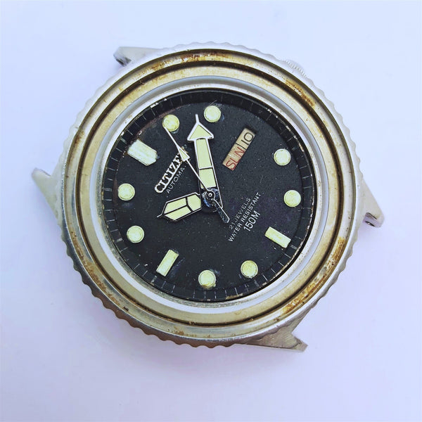 PROJECT FIX CITIZEN MENS 51-2273 SS AUTO DAY DATE 8100711 EU SHIP WATCH