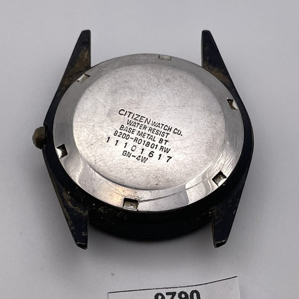 PROJECT TO FIX CITIZEN ANODIZED CASE COIN RIMMED THICK LUGS AUTO DATE WATCH 9790