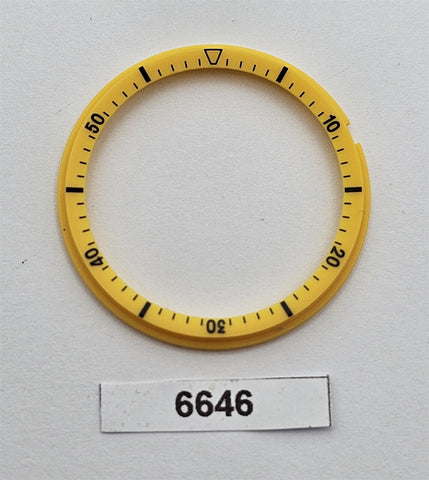 NEW SEIKO YELLOW ROTATING MINUTE TRACK 6139 POGUE CHRONOGRAPH ROTATES BVT06646