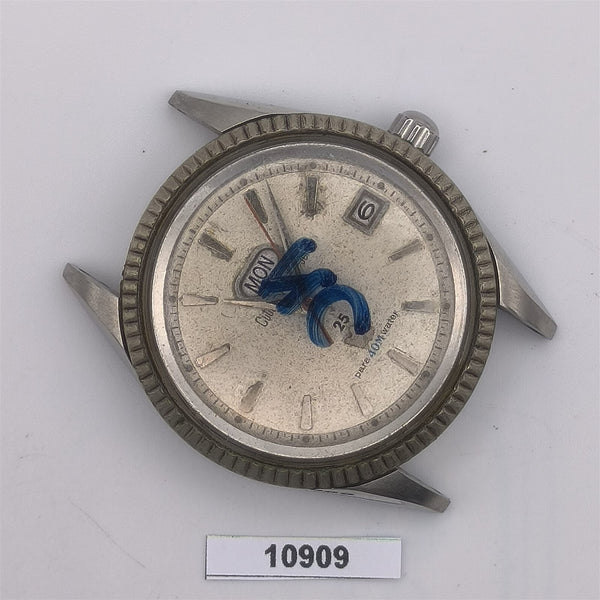 PROJECT TO FIX VINTAGE CITIZEN AUTODATER MENS DAY DATE WATCH EU SHIP 10909
