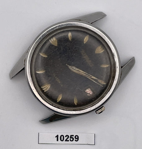 PROJECT TO FIX TUGARIS ROUND THICK LUGS AUTOMATIC DATE EU SHIP MENS WATCH 10259