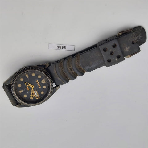 PROJECT FIX CITIZEN COIN RIMMED ANODIZED CASE AUTO DAY DATE WATCH