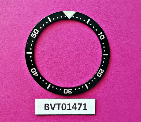 NEW FOR SEIKO BLACK INSERT 4205, 7C43, 7S26 0030 MIDSIZED DIVE WATCH BVT01471