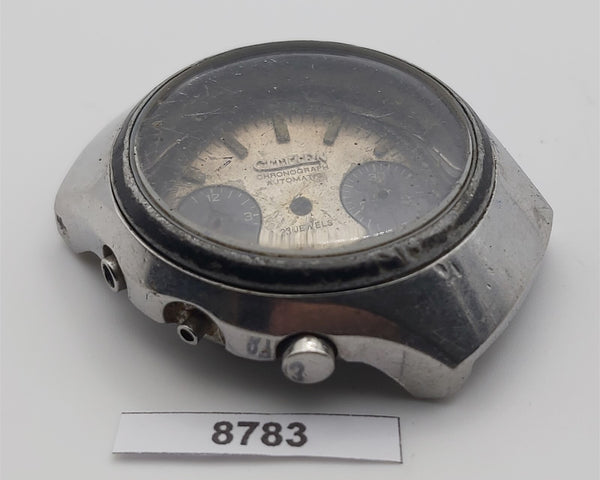 USED RARE VINTAGE CITIZEN CHRONOGRAPH DIAL CASE BEZEL AND COVER SS WATCH BVT8783