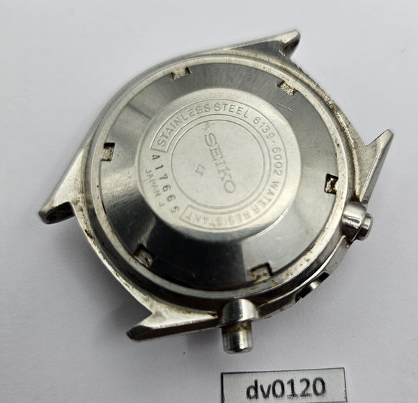 USED VINTAGE SEIKO 6139 MID CASE AND COVER CHRONOGRAPH SS WATCH DV0120