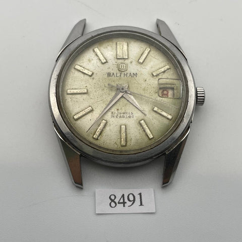 PROJECT FIX WALTHAM ROUND SS THICK LUGS MANUAL WIND 8491 DATE EU SHIP WATCH