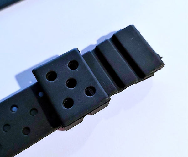 NEW SEIKO BLACK RUBBER STRAP FLAT Z20 BAND 20mm 4205 7S26 0030 0050 SKX013 WATCH