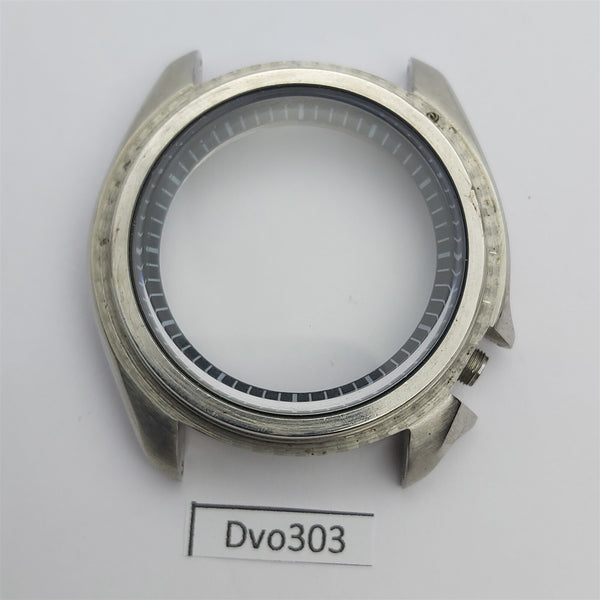 USED SEIKO 7002 7000 POLISHED MIDCASE, MINUTE TRACK, GLASS KIT MENS WATCH DV0303