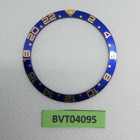SEIKO BLUE GOLD INSERT RAISED PIP GMT 7S26 0020 SKX007 09 7002 6309 7040 BVT4095