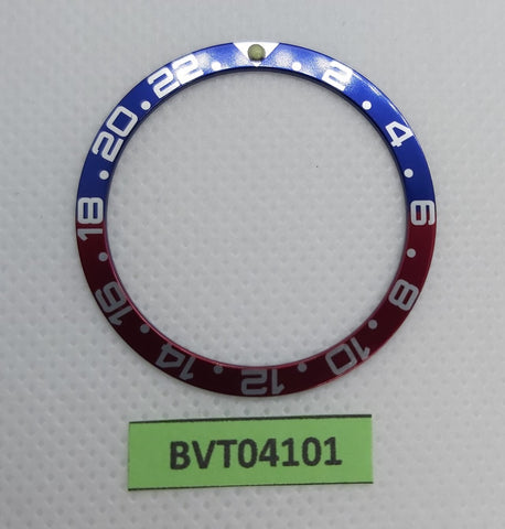 SEIKO PEPSI RED BLUE RAISED PIP INSERT GMT 7S26 0020 SKX007 6309 7040 BVT04101