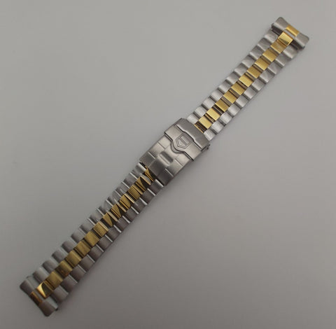 NEW FOR TAG HEUER 2000 WK1120 GOLD STEEL 20mm POLISHED MIDDLE WATCH BRACELET
