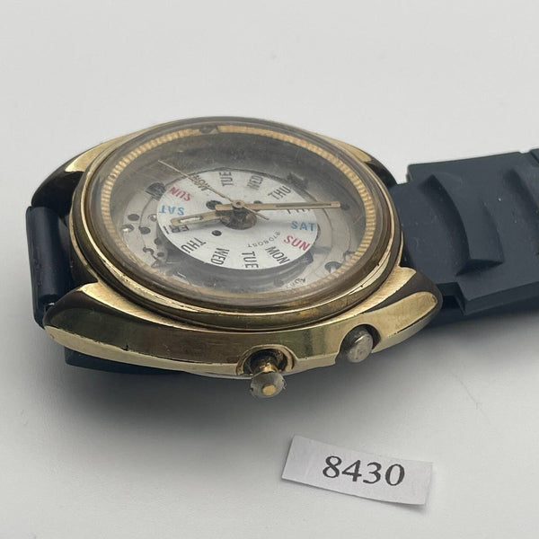 PROJECT FIX SEIKO BELLMATIC 4006 MENS GOLD AUTO DAY DATE 016403 WATCH EU SHIP