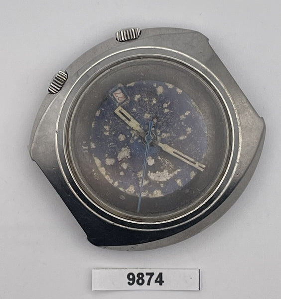 PROJECT TO FIX CITIZEN 63-7050 CRICKET ALARM STEEL SS MENS WATCH EU SHIP 9874
