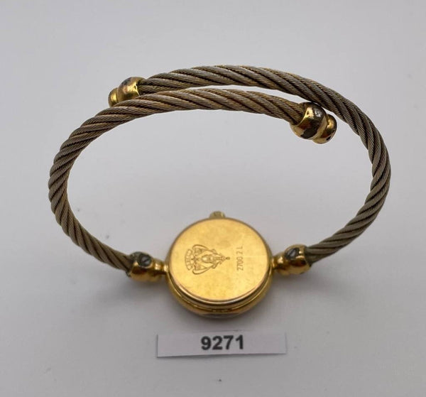 PROJECT TO FIX GUCCI LADIES GOLD DIAL BANGLE GOLD PLATE WATCH EU SHIP WATCH 9271