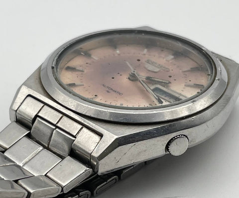 PROJECT TO FIX SEIKO 5 7009 876A MENS SS AUTO DAY DATE FACETED WATCH 10018