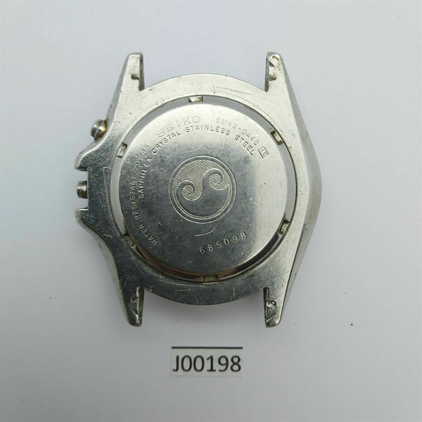 RARE VINTAGE SEIKO 5M43 0A40 KINETIC WATCH 685098 DIVER CASE WITH GLASS J00198