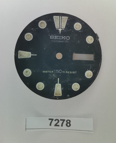 USED VINTAGE SEIKO DIAL NON BEVELED WINDOW 6309 7040 DIVE WATCH BVT07278