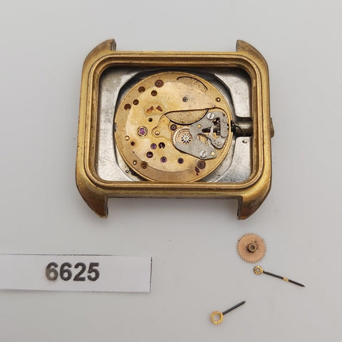 PROJECT TO FIX OMEGA DE VILLE GOLD PLATE CUSHION UNISEX cal 625 MANUAL WATCH 