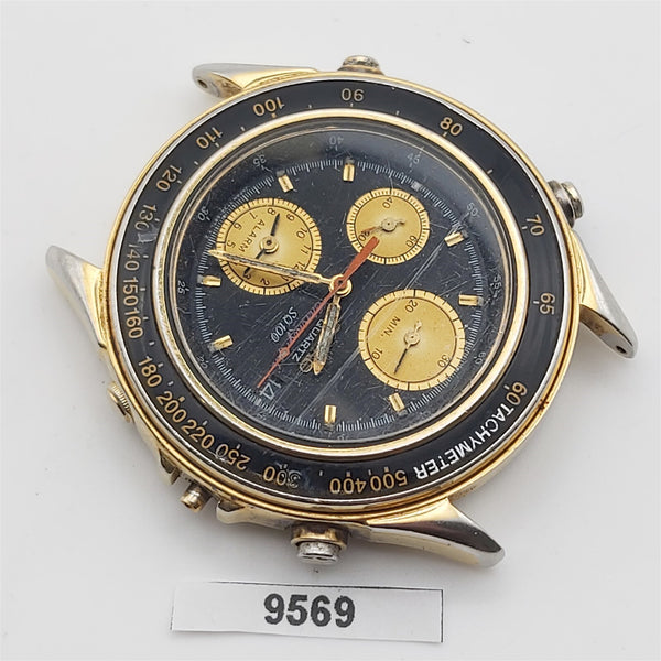 PROJECT TO FIX SEIKO 7T32 6B50 BLACK DIAL CHRONOGRAPH DATE EU SHIP WATCH BVT9569