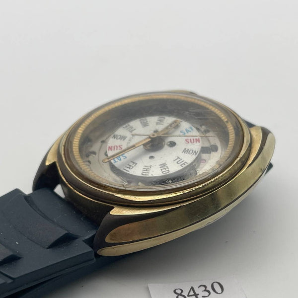 PROJECT FIX SEIKO BELLMATIC 4006 MENS GOLD AUTO DAY DATE 016403 WATCH EU SHIP