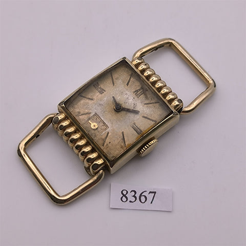 PROJECT TO FIX LORD ELGIN ROMAN DIAL GOLD PLATE MIDSIZE MANUAL WIND WATCH 8367