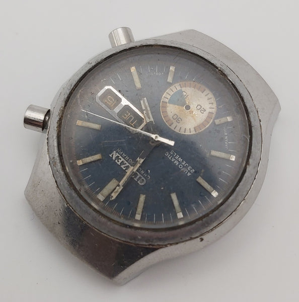 USED RARE VINTAGE CITIZEN CHRONOGRAPH 4-900014TA CASE BEZEL DIAL COVER BVT09794