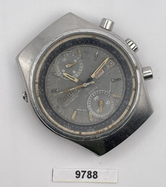 PROJECT TO FIX CITIZEN DOUBLE REGISTER 67-9119 SS MENS CHRONOGRAPH WATCH BVT9788