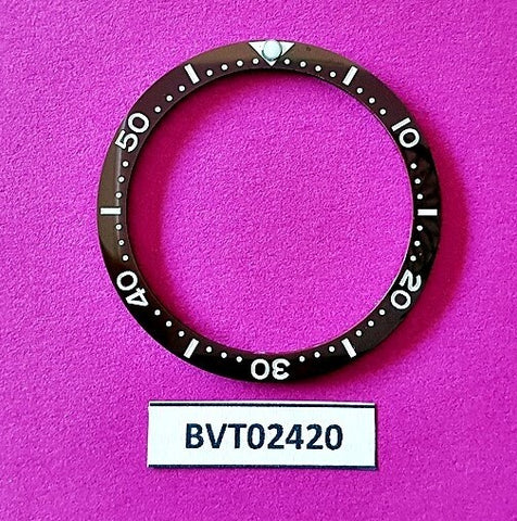 NEW SEIKO BROWN BEZEL CERAMIC INSERT DIVERS 7002 6309 7040 SKX007 WATCH BVT02420