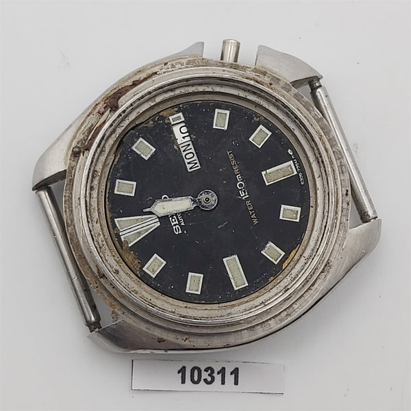 PROJECT TO FIX SEIKO 6309 7290 SS HEAD DAY DATE AUTO WATCH EU SHIP BVT010311