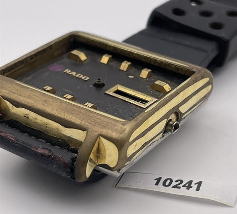PROJECT TO FIX RADO MANHATTAN GOLD CUSHION LUGS DAY DATE MENS WATCH 10241