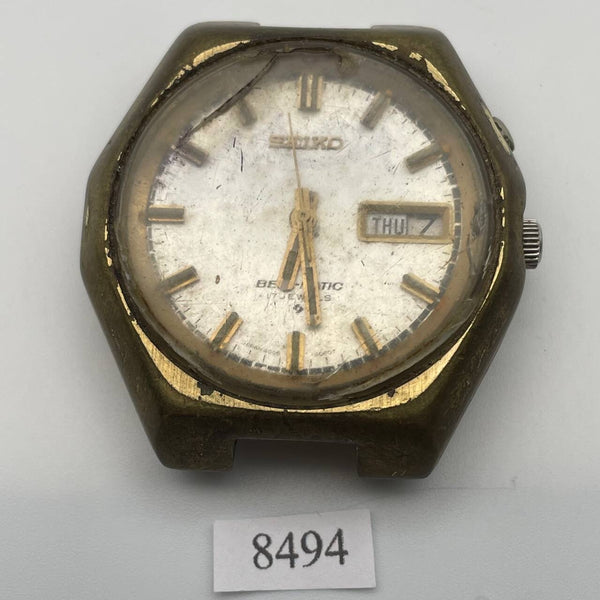 PROJECT FIX SEIKO BELLMATIC 4006 MENS GOLD AUTO DAY DATE 502311 WATCH EU SHIP