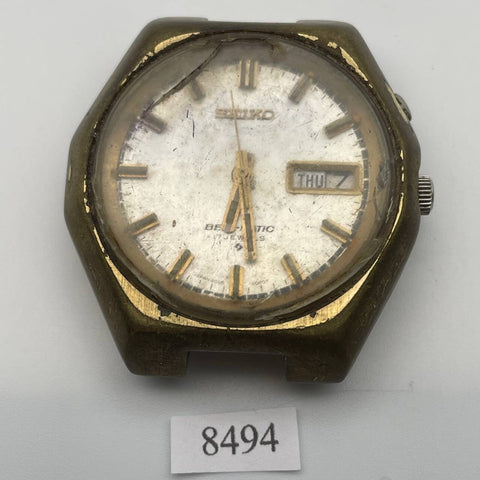 PROJECT FIX SEIKO BELLMATIC 4006 MENS GOLD AUTO DAY DATE 502311 WATCH EU SHIP