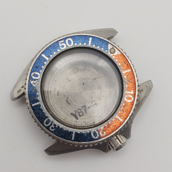 USED VINTAGE SEIKO 2625 001B LADIES WATCH DIVER CASE BACK COVER BEZEL KIT 6658