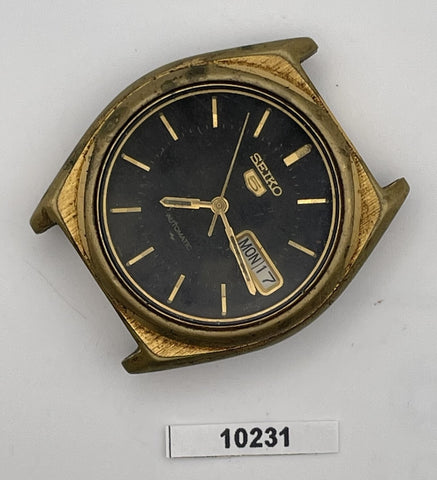 PROJECT TO FIX SEIKO 5 SPORTS 7009 3200 MENS GOLD AUTO DAY DATE WATCH 10231