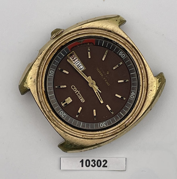 PROJECT FIX SEIKO BELLMATIC 4006 6030 MENS GOLD AUTO DAY DATE WATCH 10302 EU SHP