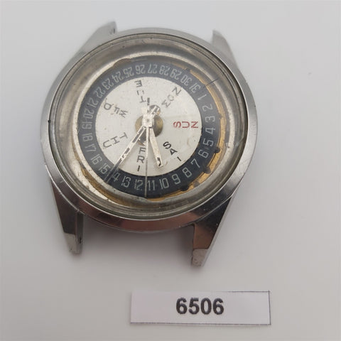 PROJECT TO FIX RADO SILVER GAZELLE SS ROUND THICK LUGS DAY DATE MENS WATCH 6506