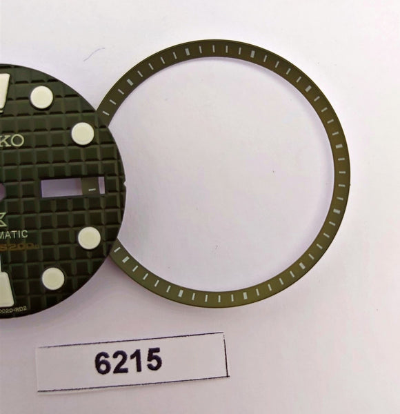 SEIKO PROSPEX OLIVE GREEN WAFFLE DIAL MINUTE TRACK 7S26 0020 SKX007 SPRLUME 6215