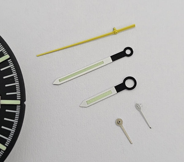NEW SEIKO 6138 0011 UFO DIAL & HANDS KIT SEIKO 6138 CHRONOGRAPH WATCH BVT06387