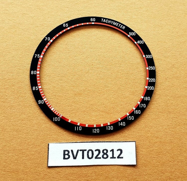NEW SEIKO BLACK RED BEZEL INSERT 6138, 6138 0011 UFO CHRONOGRAPH BVT02812