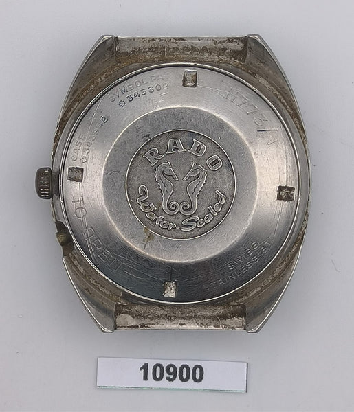 RARE VINTAGE RADO CAPTAIN COOK MIDCASE COVER AND MINUTE TRACK MENS WATCH 10900